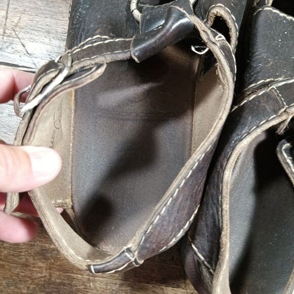 Doc Martens Mens 8 Sandals Fisherman Vintage Shoes England Buckle Leather *READ main image 16